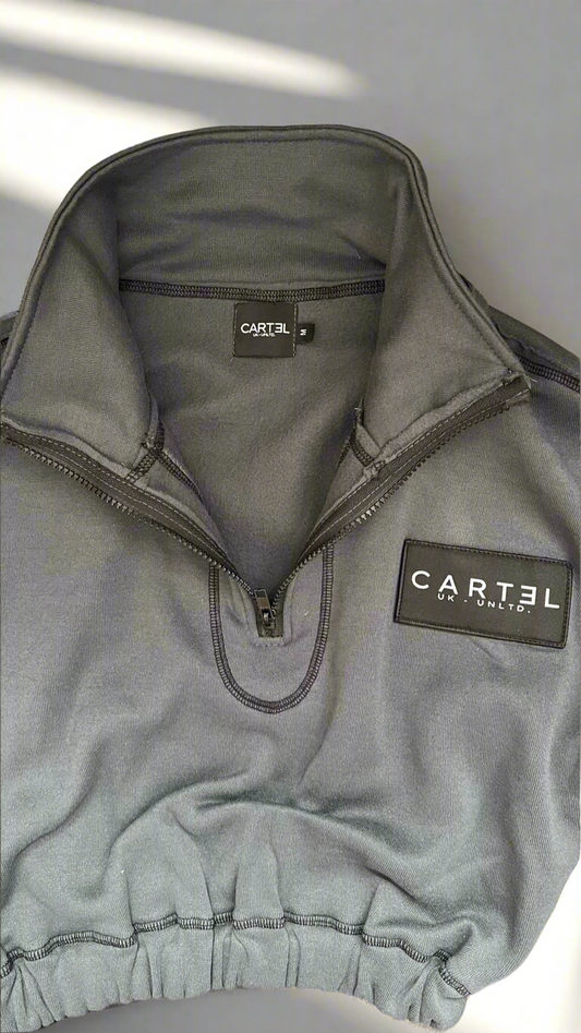 Women's Half-Zip Tracksuit Grey