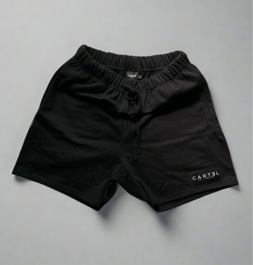 Jet Black Fleece Shorts